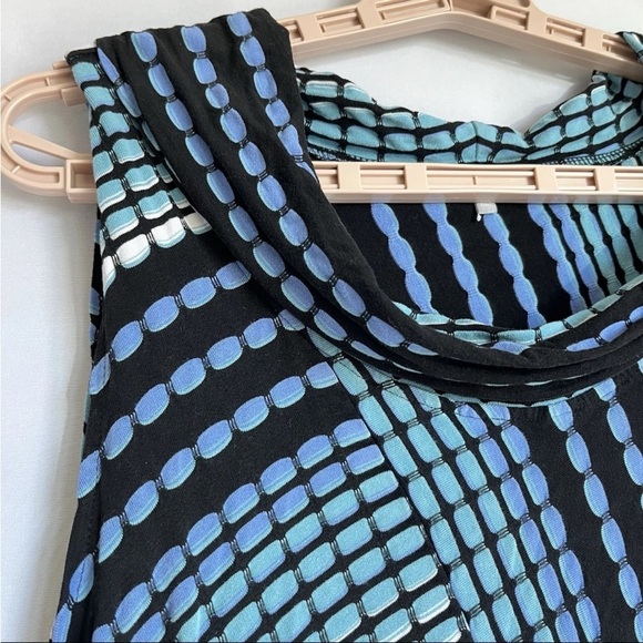 Habitat Clothes To Live In Dress Sz M Artsy Textured Polka Dots Asymmetrical EUC - Picture 5 of 14